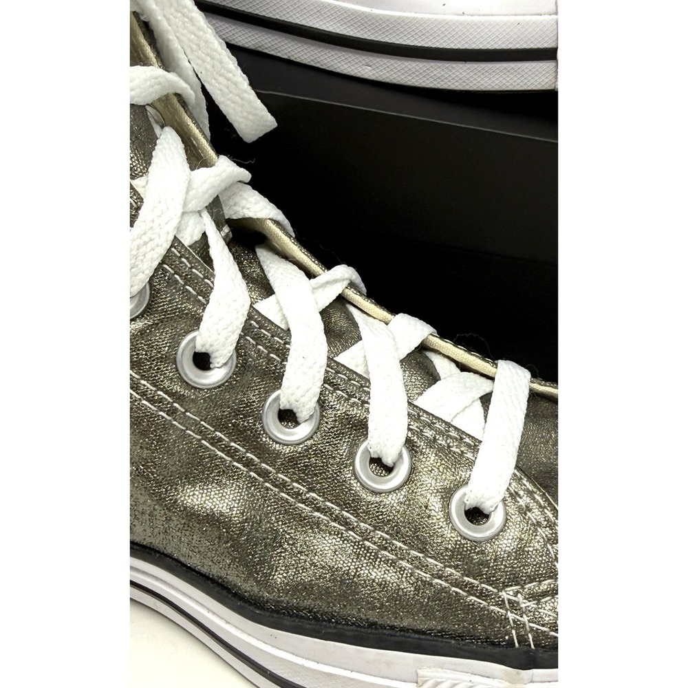 Converse Men 8 Women 10 Chuck Taylor High Top Sneakers 153179F Gold Metallic - Picture 5 of 14